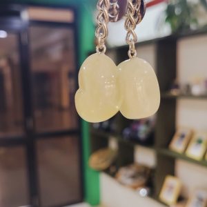 Yellow jade keychain
