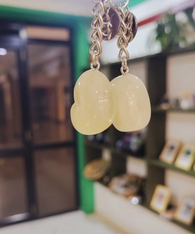 Yellow jade keychain