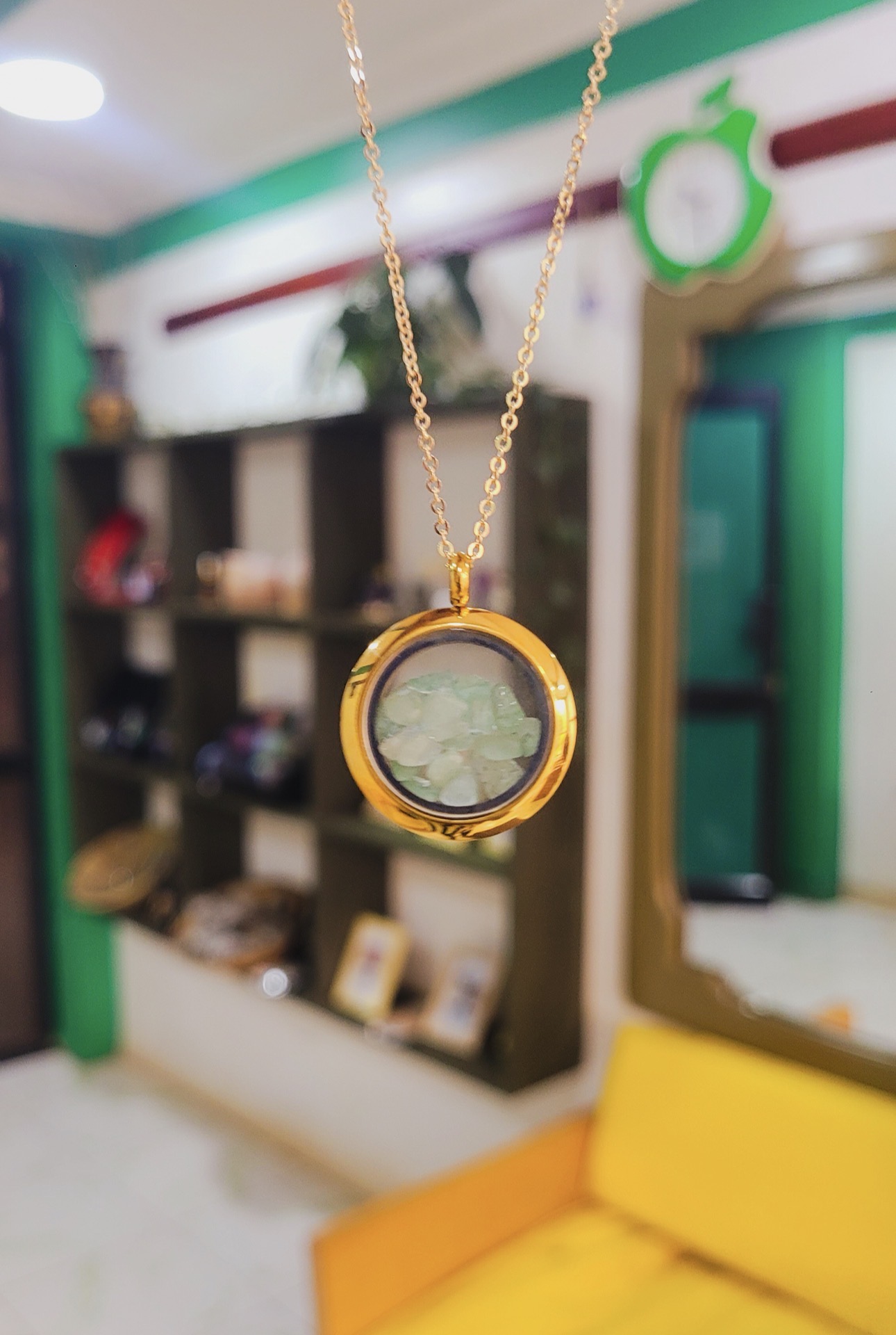Green Aventurine Crystal Locket - Image 2