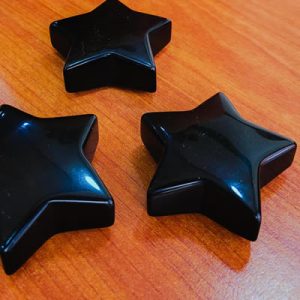 Obsidian stars stones