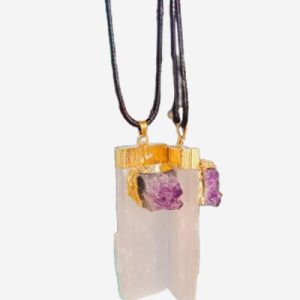 Selenite & Amethsyt Talisma