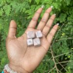 Rhodonite cubes