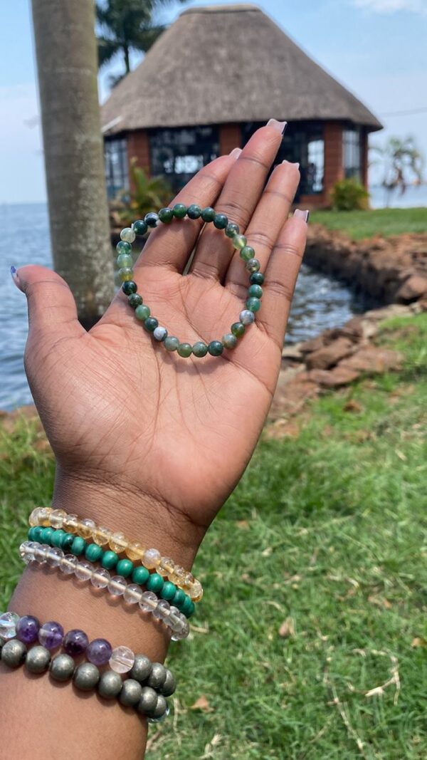 Moss agate bracelet