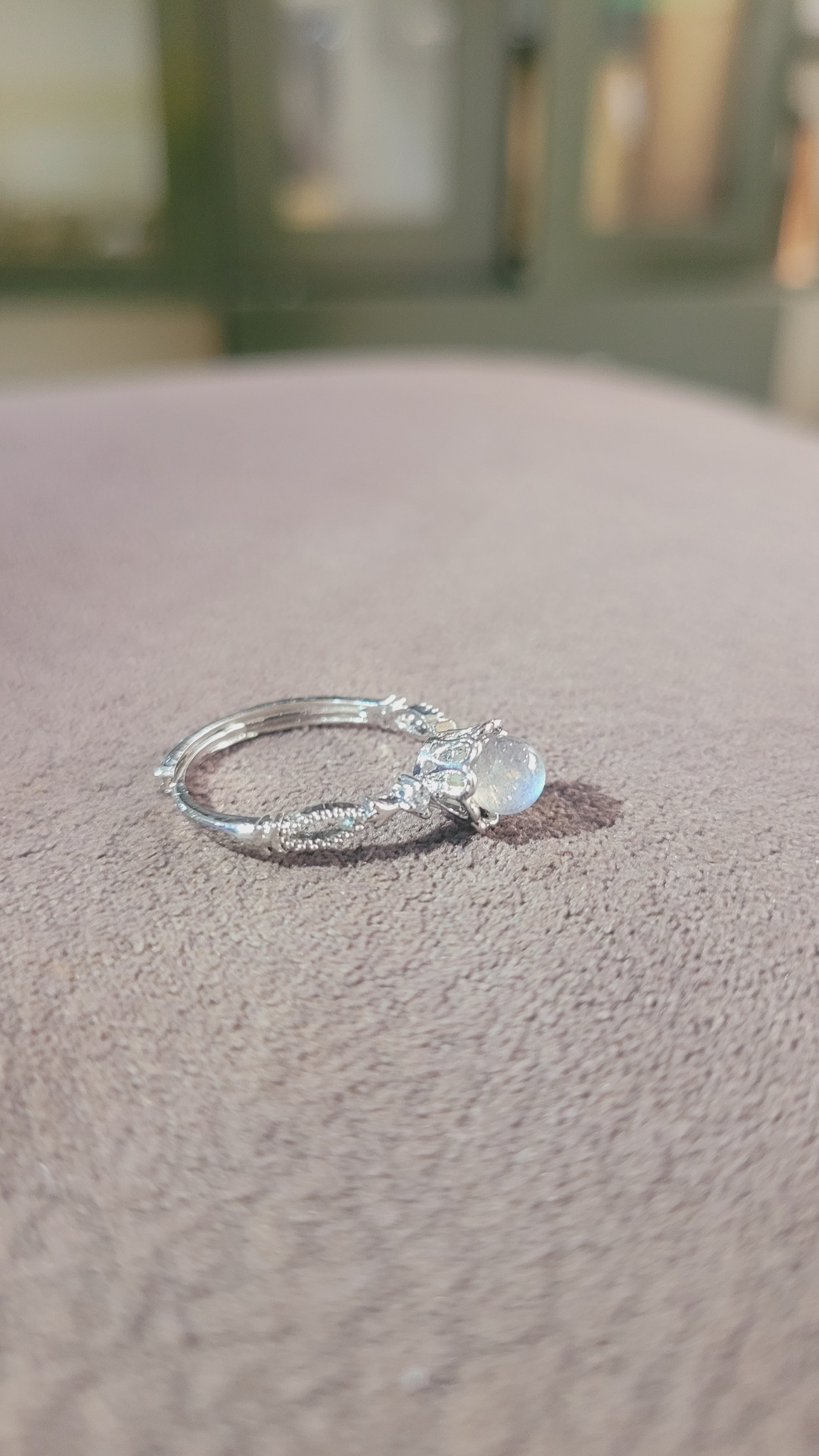 Blue Moonstone Ring