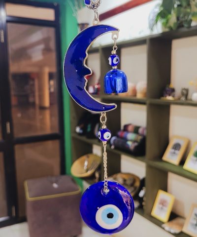 Crescent Moon Evil Eye Décor 🌙🧿