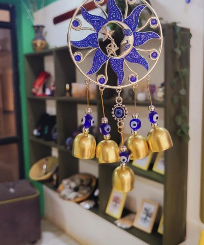 Sun & Moon Evil Eye Wind Chime ☀️🌙🧿