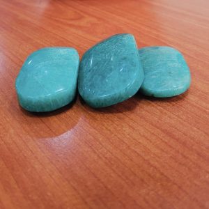 Amazonite palm stones