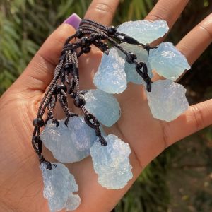 Aquamarine Raw Stone Pendant
