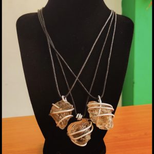 Smoky Quartz Wired Pendant