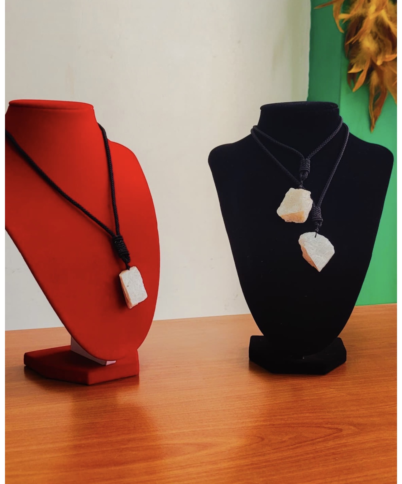 White calcite Pendant