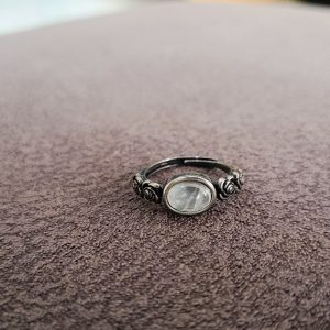 White Moonstone Ring