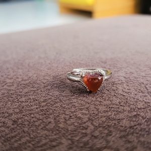 Red agate ring