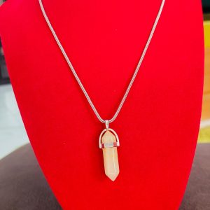 Yellow jasper hexagonal pendant