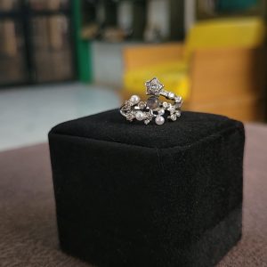 Princess blue Moonstone Ring