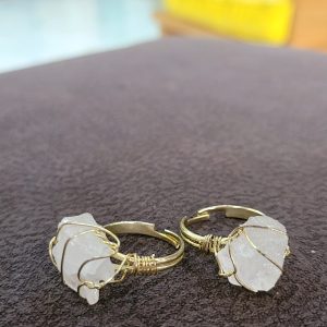 Rose Quartz Wired Ring