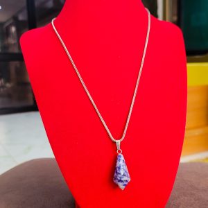 Sodalite Diamond Pendant