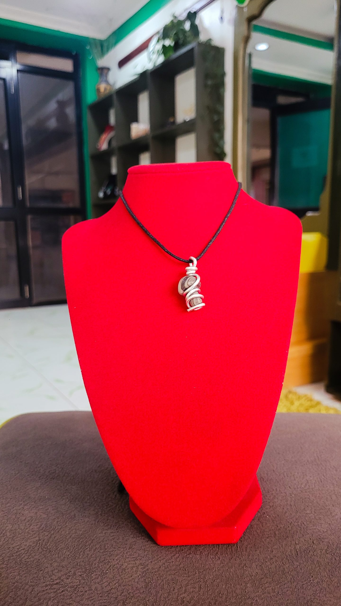 Black Network mushroom Pendant