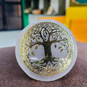 Tree of Life Selenite Charging Plate