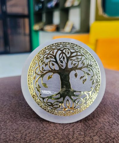 Tree of Life Selenite Charging Plate